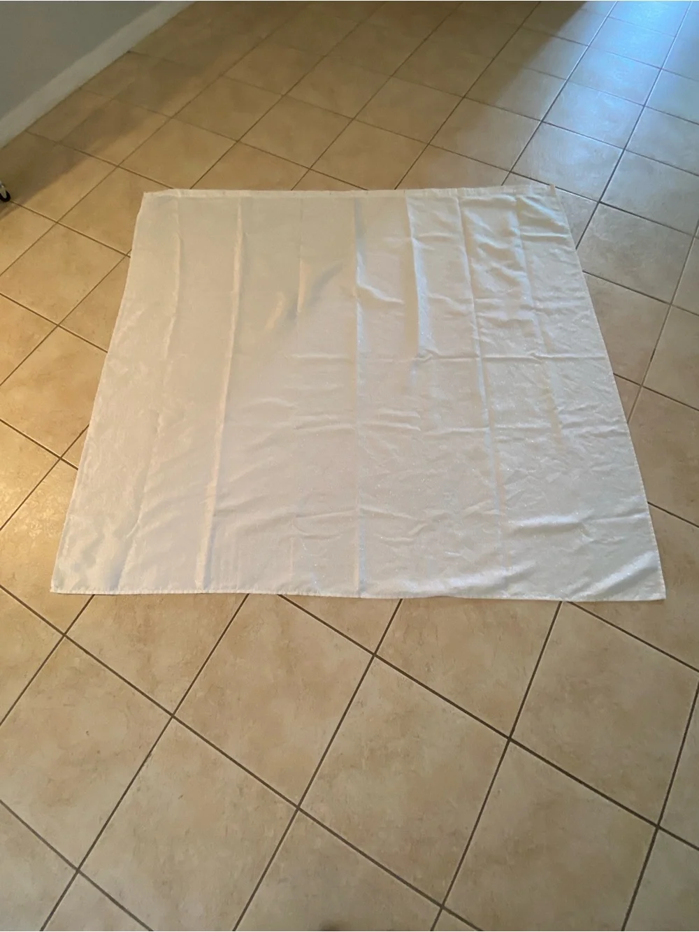 White Square Bedding or Throw
